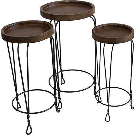 Side Tables Twist Set/3