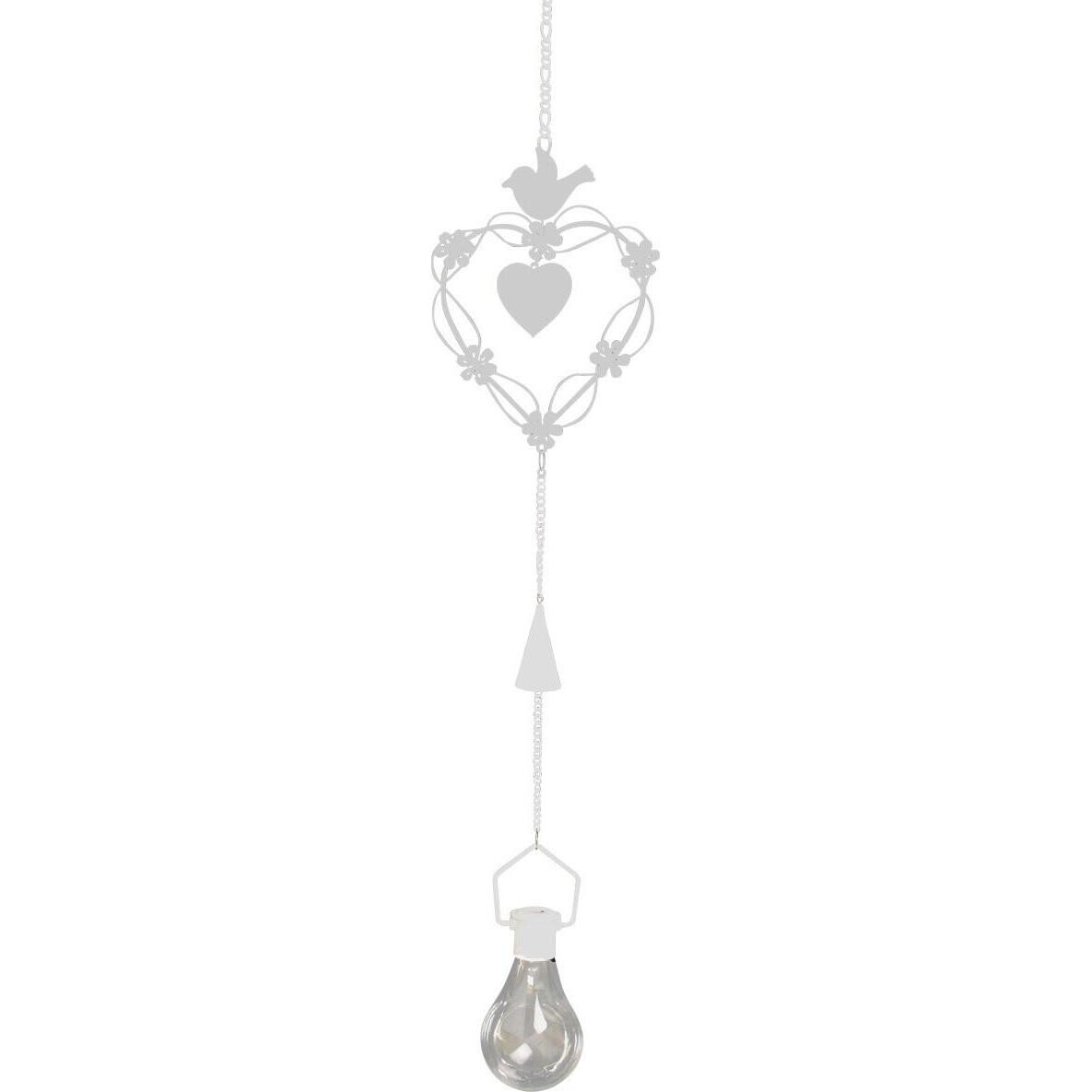 Hanging Bulb Bird Heart