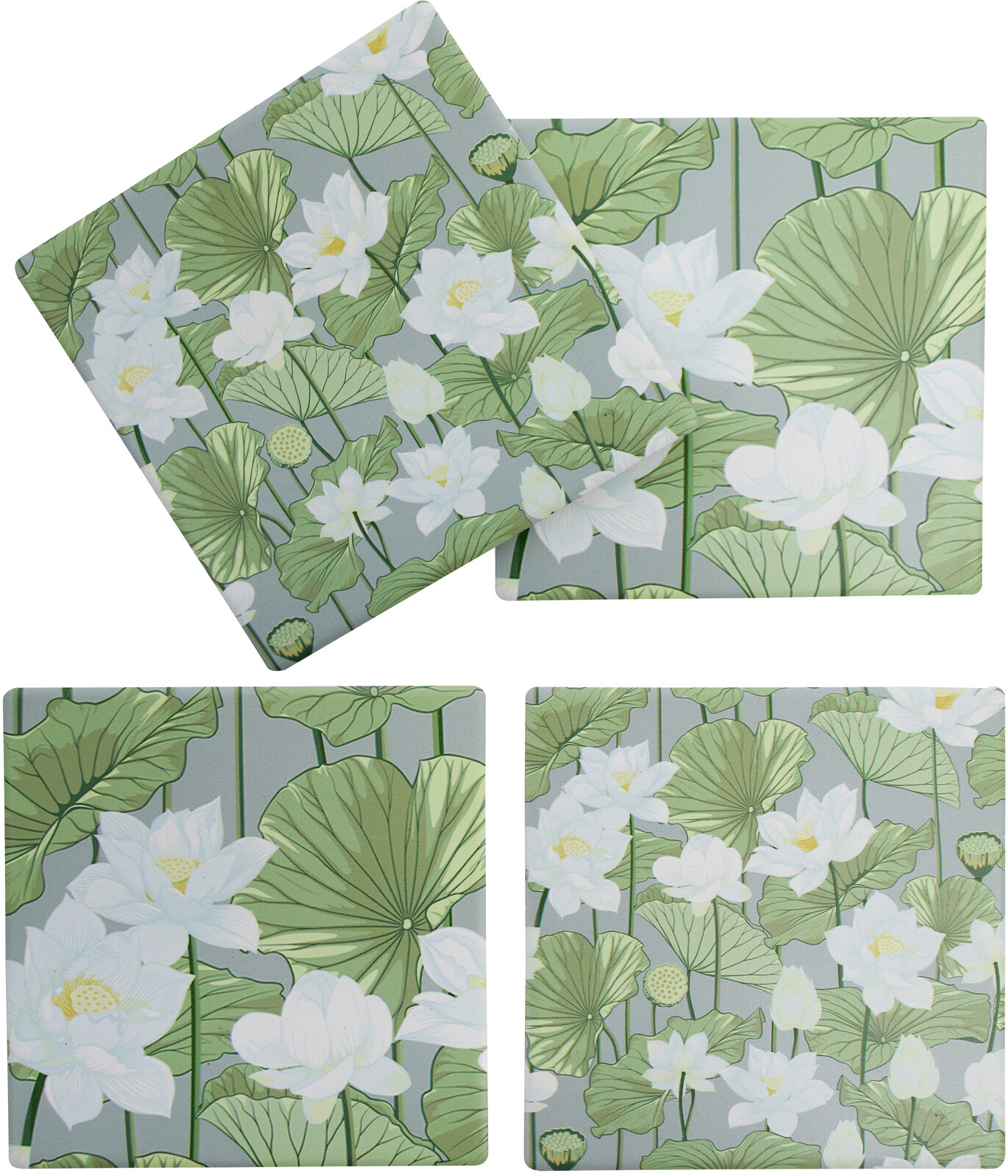 Coasters Water Lily S/4