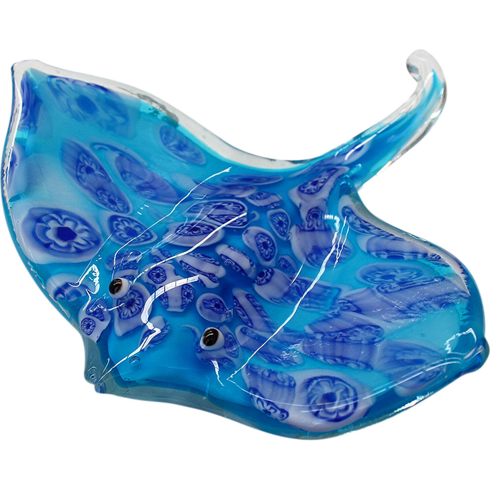 Paperweight Stingray Blue Spots