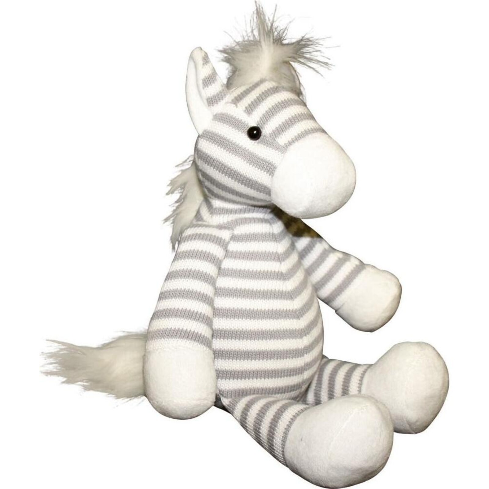 Plush Stripey Horse Knitted