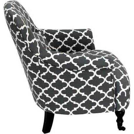 Chair Quatrefoil Grey