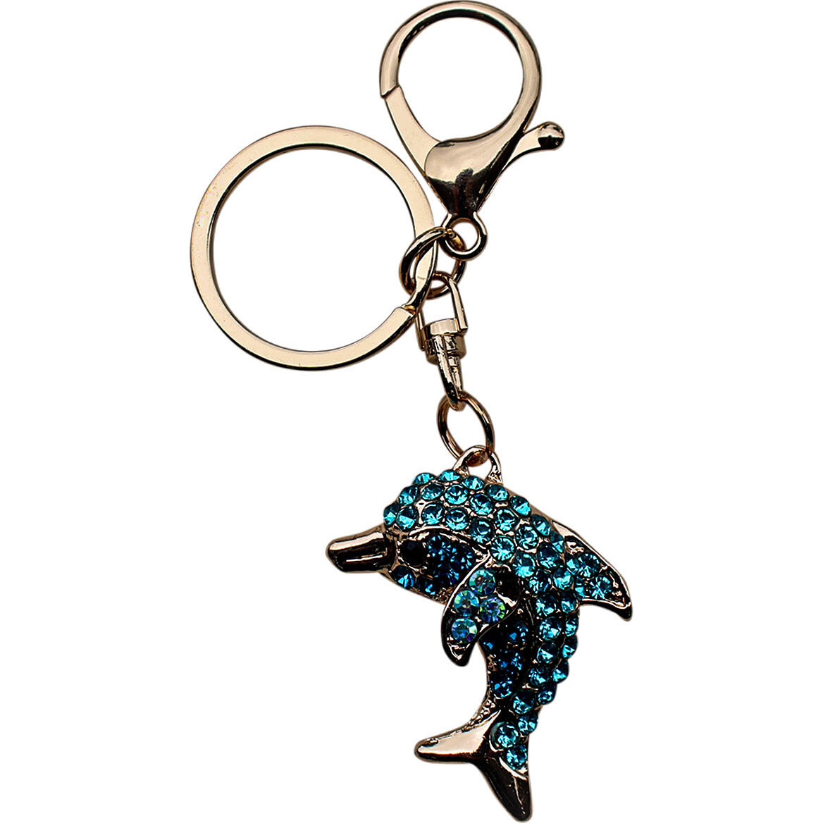 Keyring Dolphin Blue