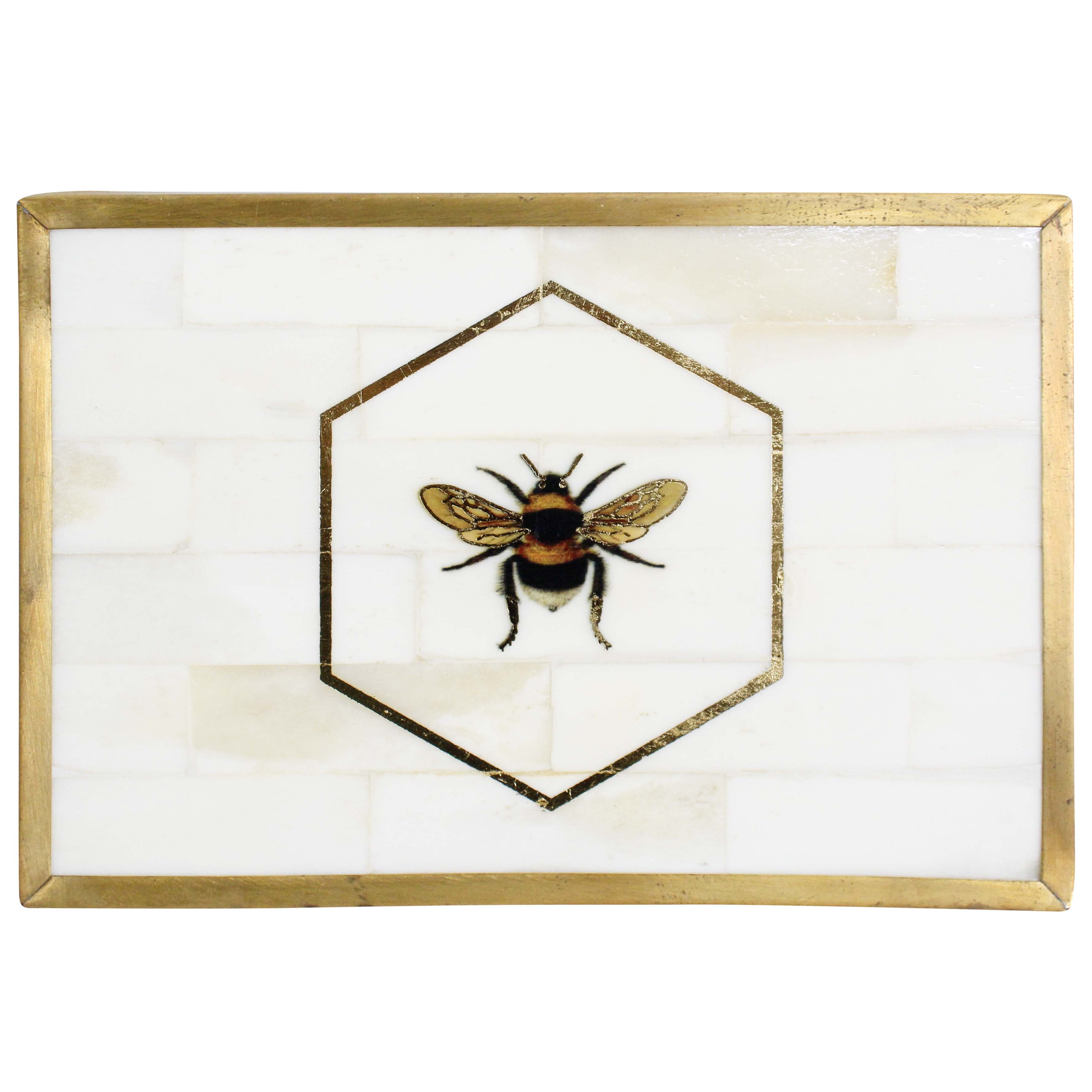 Bee Box Brass Inlay