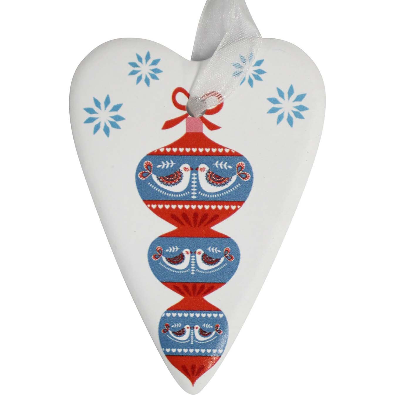 Gift Heart Christmas Baubble