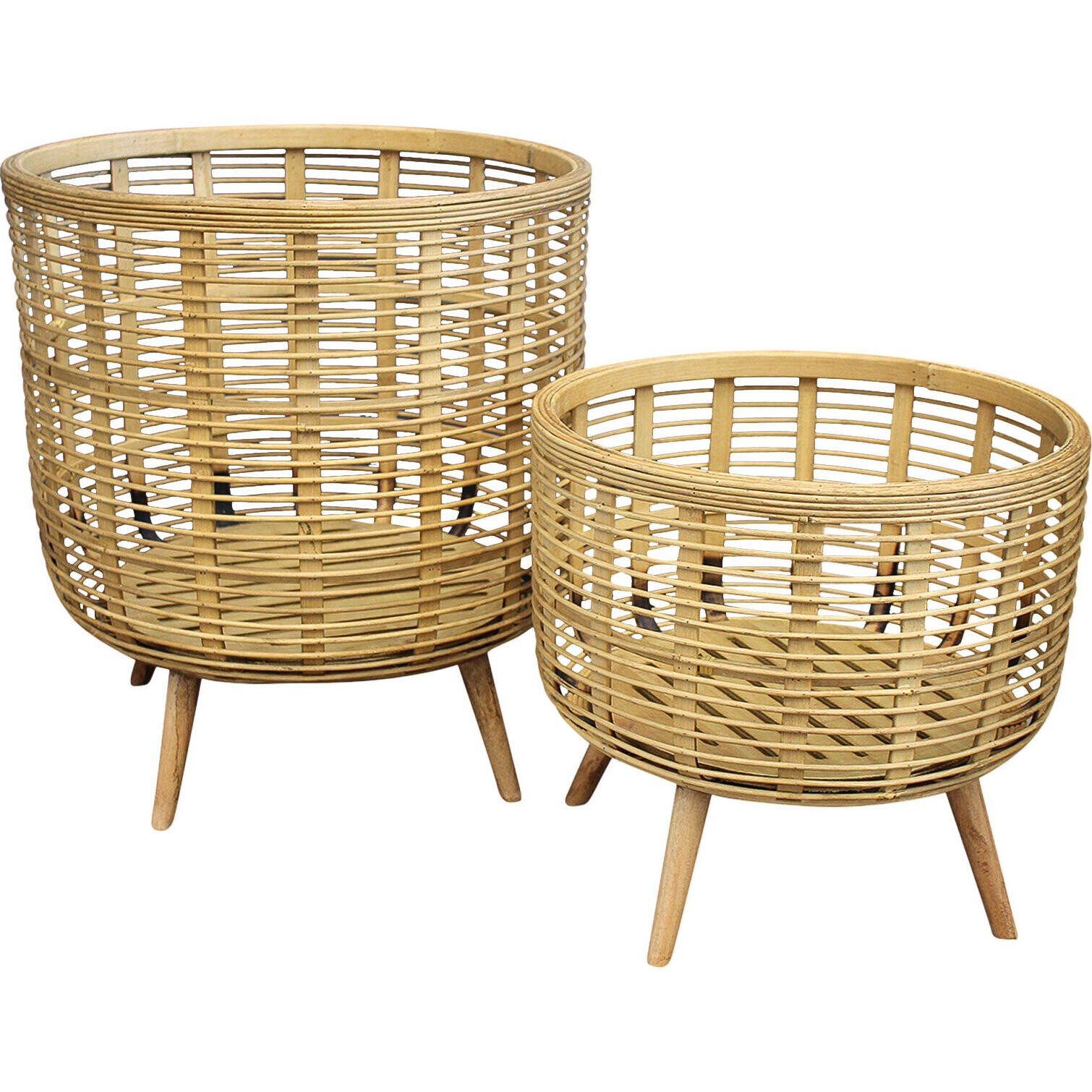 Bamboo Planter S/2 Natural