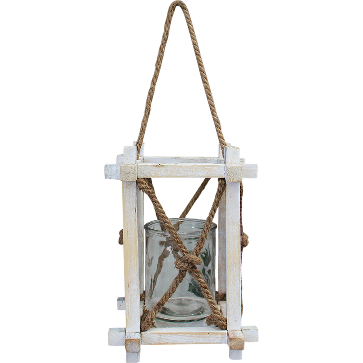 Lantern Rustic White Wash