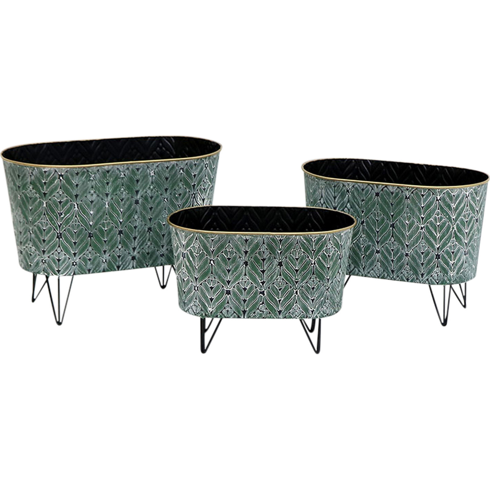 Planters Green Wash S/3 