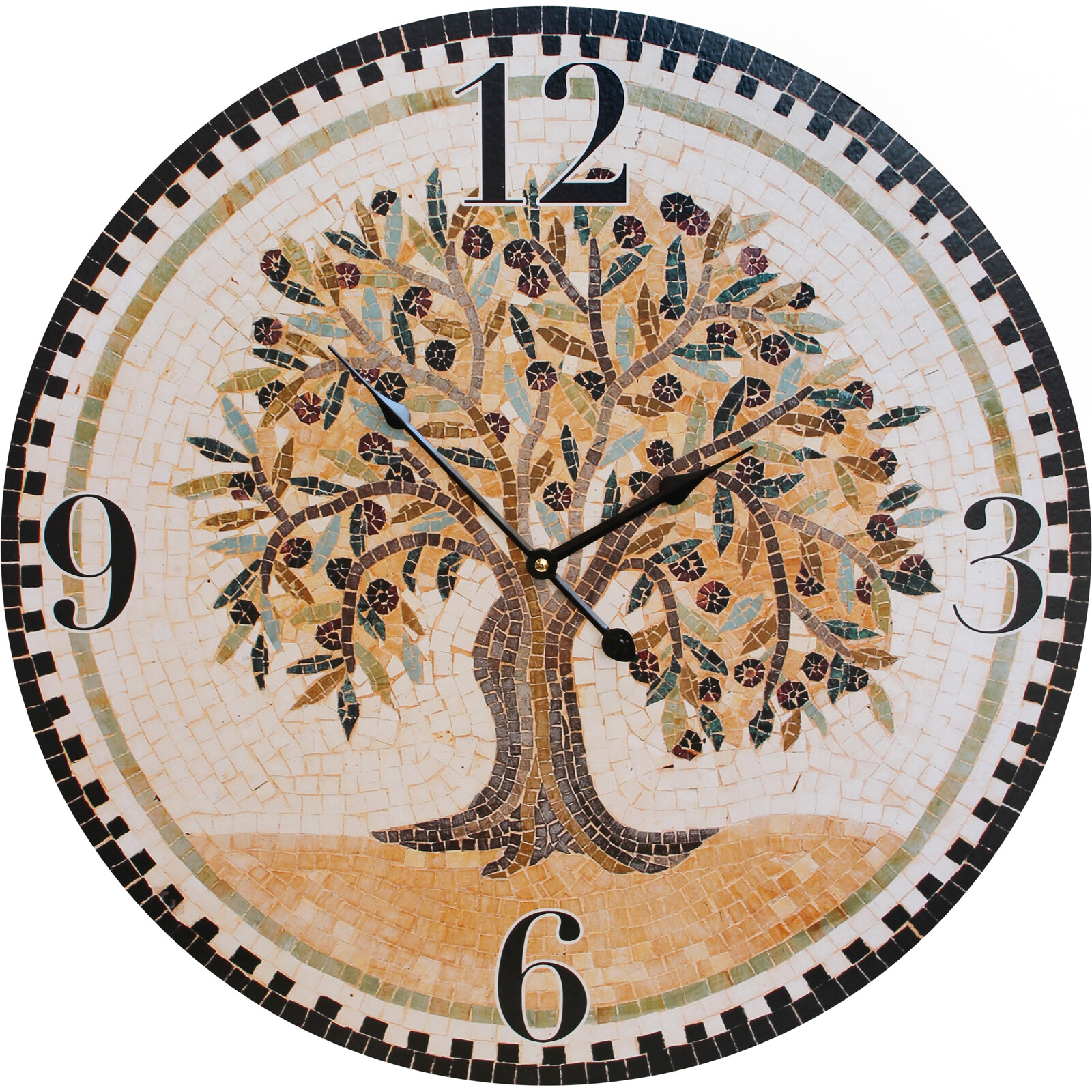 Clock Mosaic Topiary 58cm