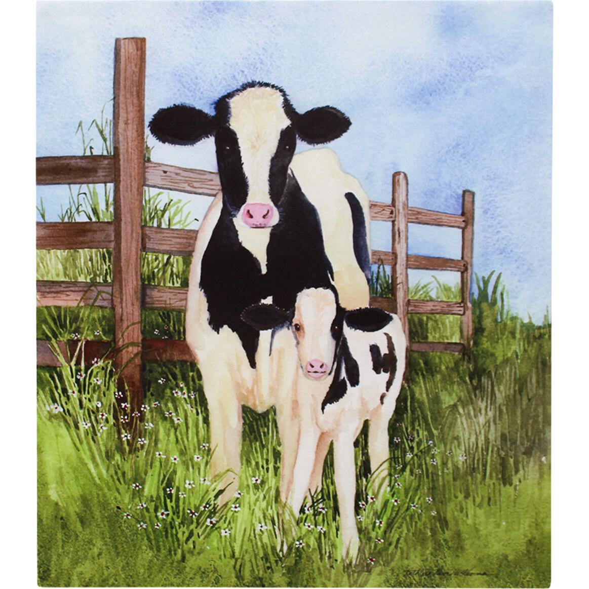 Canvas Cows Pair