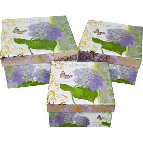 Boxes Hydrangea Purple S/3