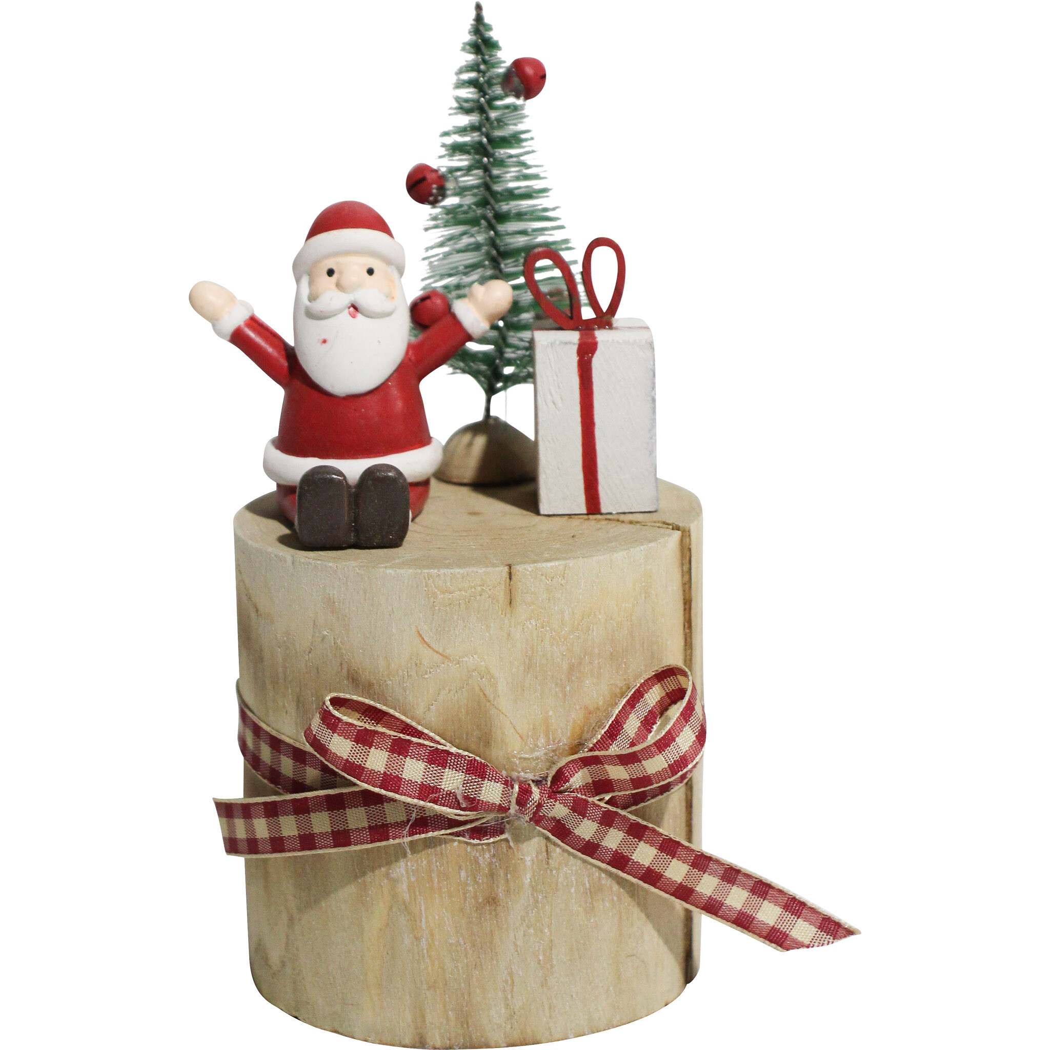 Santa on Xmas Stump