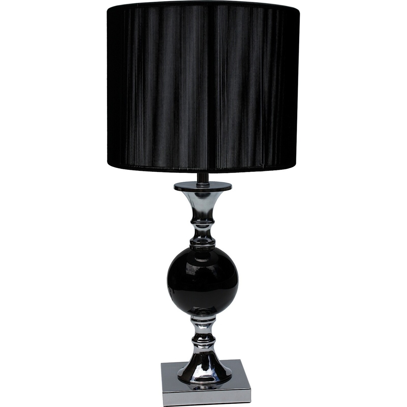 Table Lamp - Black Glass Bulb