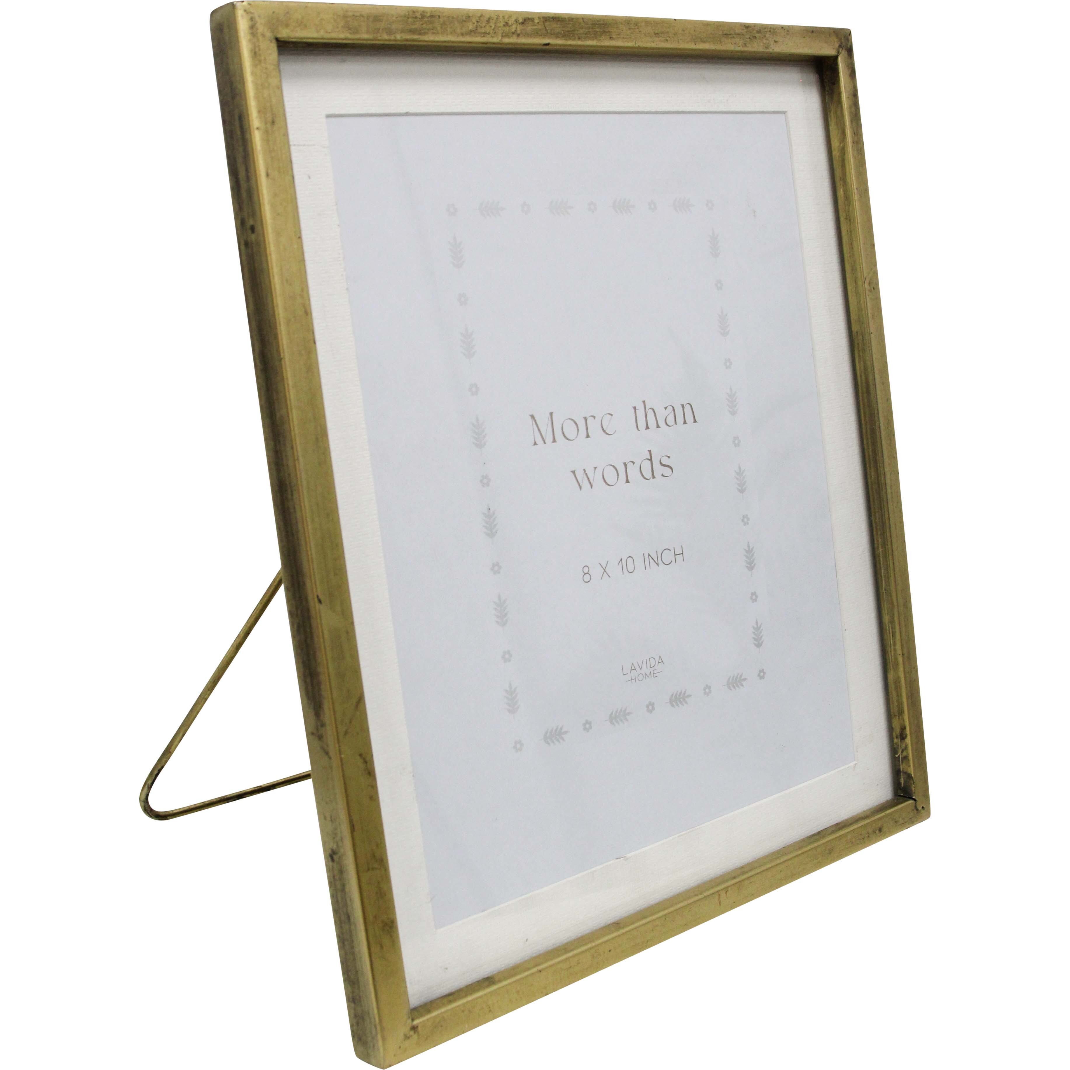 Frame Lucinda 8x10 Brass Col 