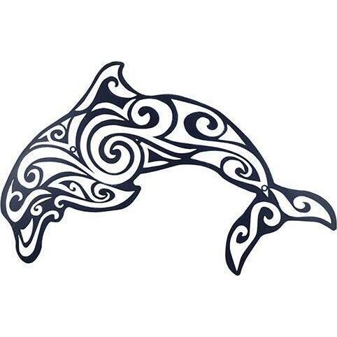 Wall Decor Dolphin Swirl