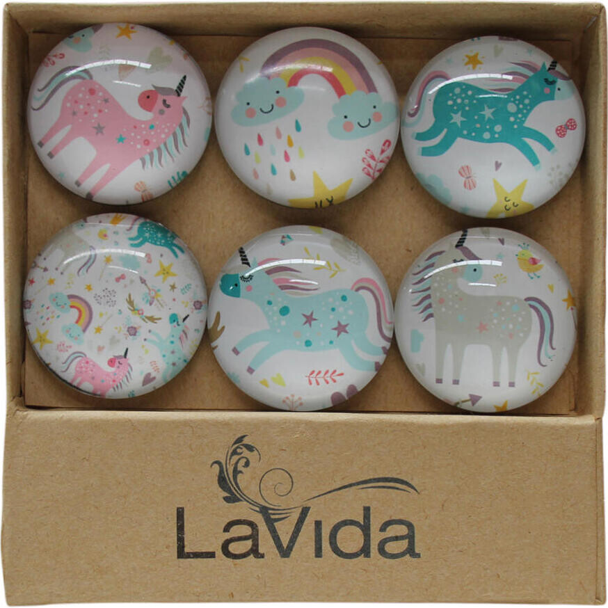 Glass Magnets Pastel Unicorn