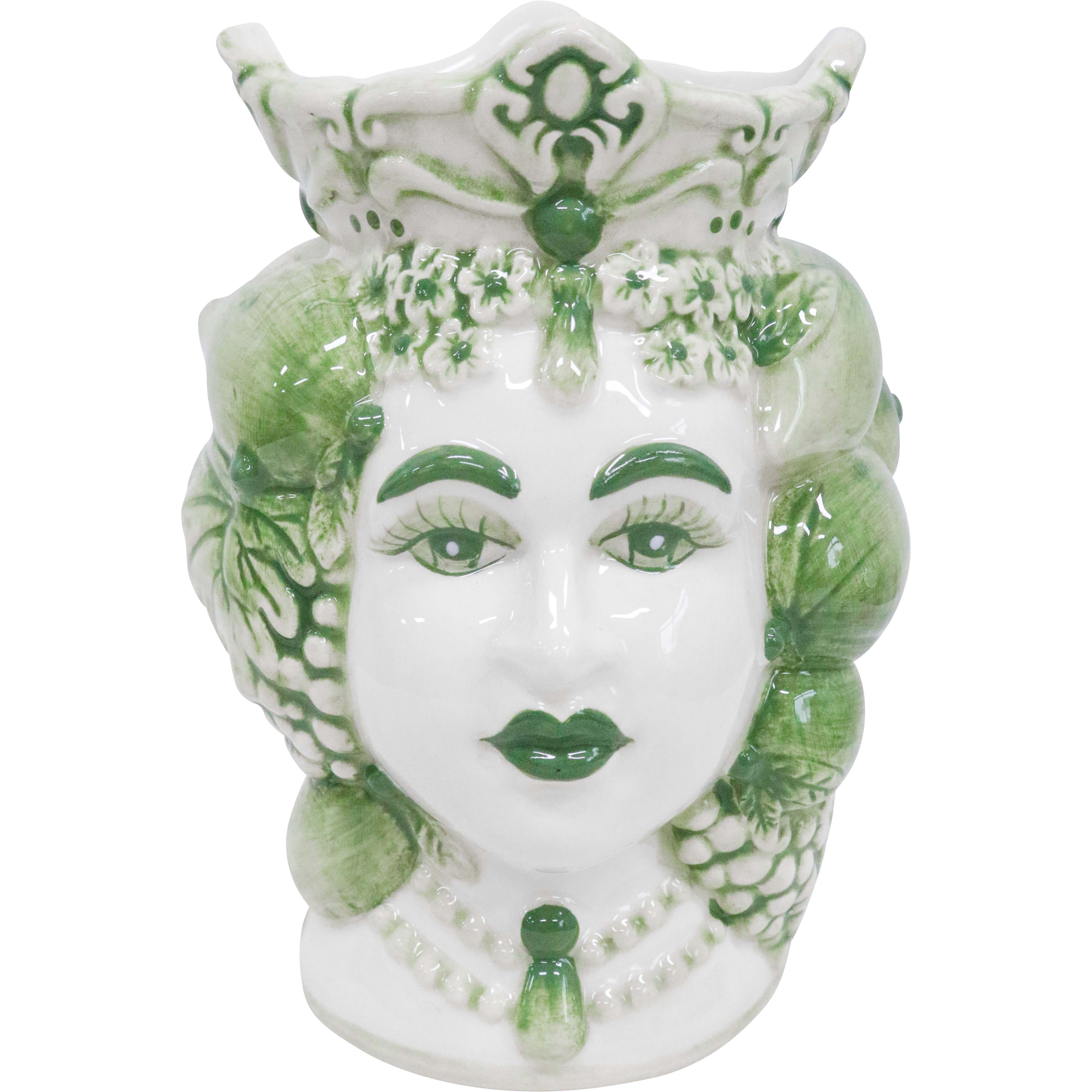 Queen of Lemons Green Vase