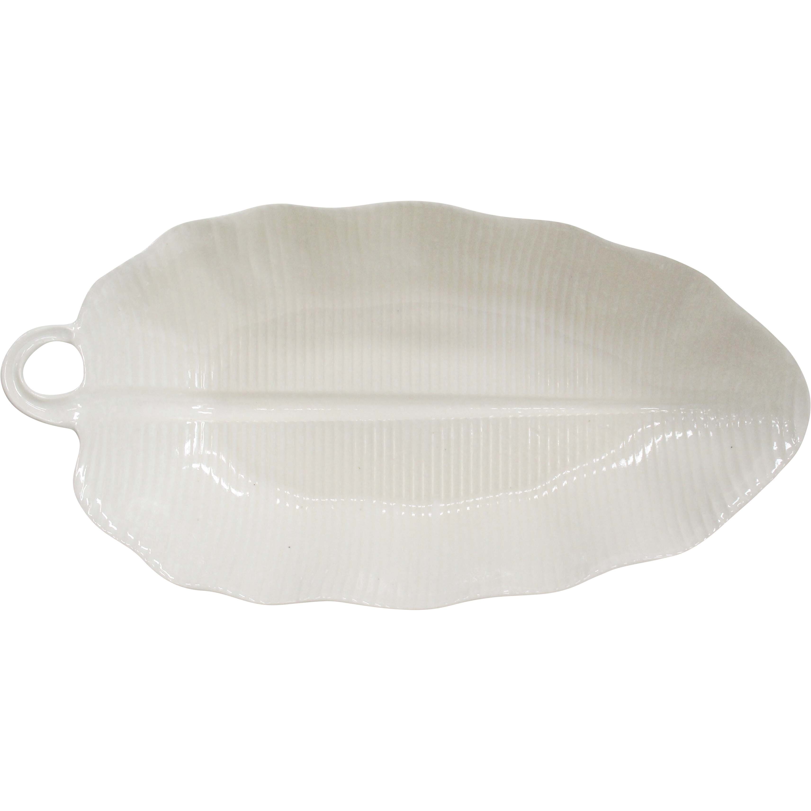 Banana Leaf Bowl Rustic Ivory