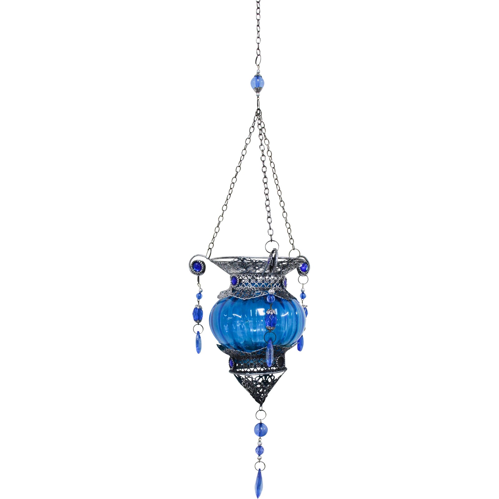 *Hanging Morroc Lantern Blue