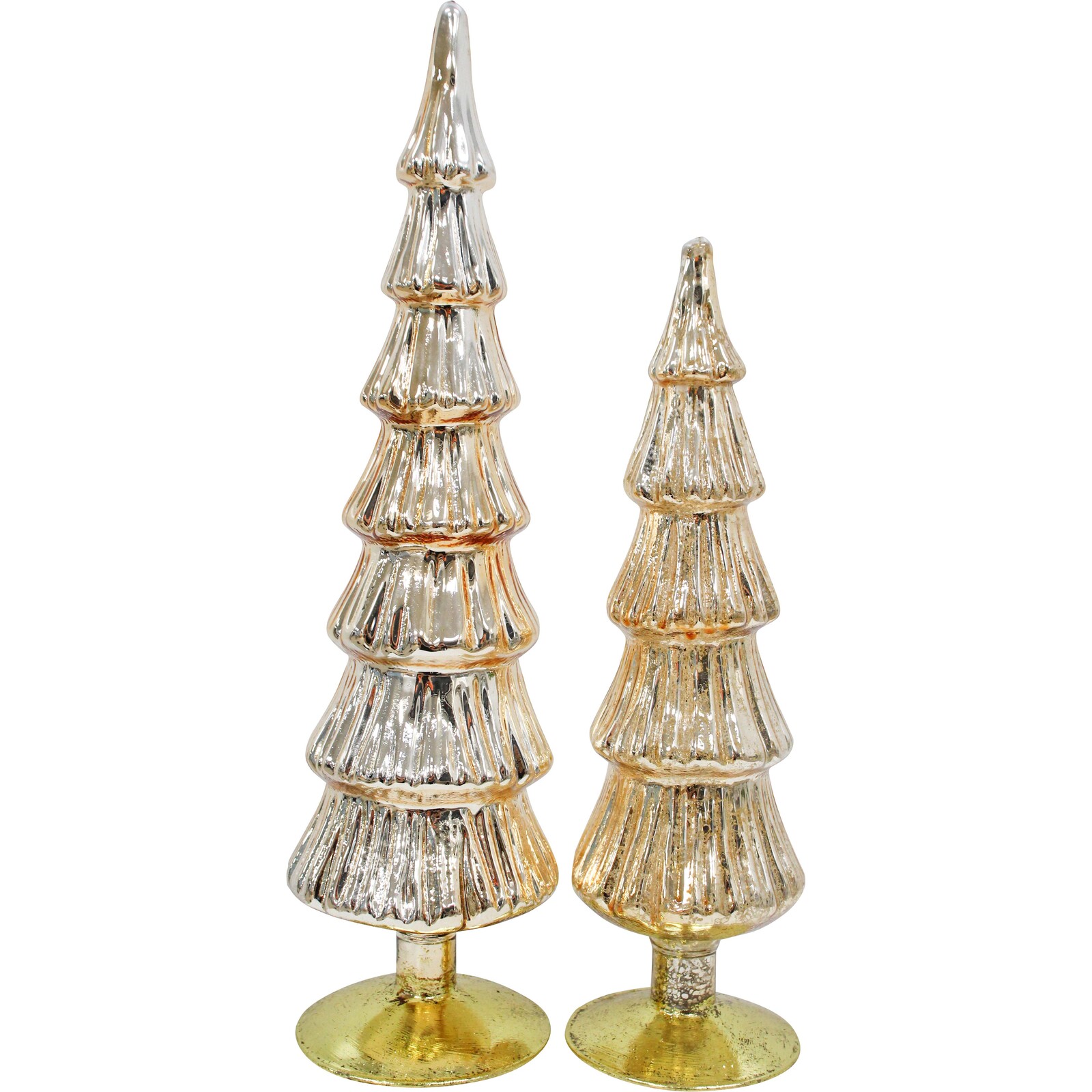 Glass S/2 Tree Gold