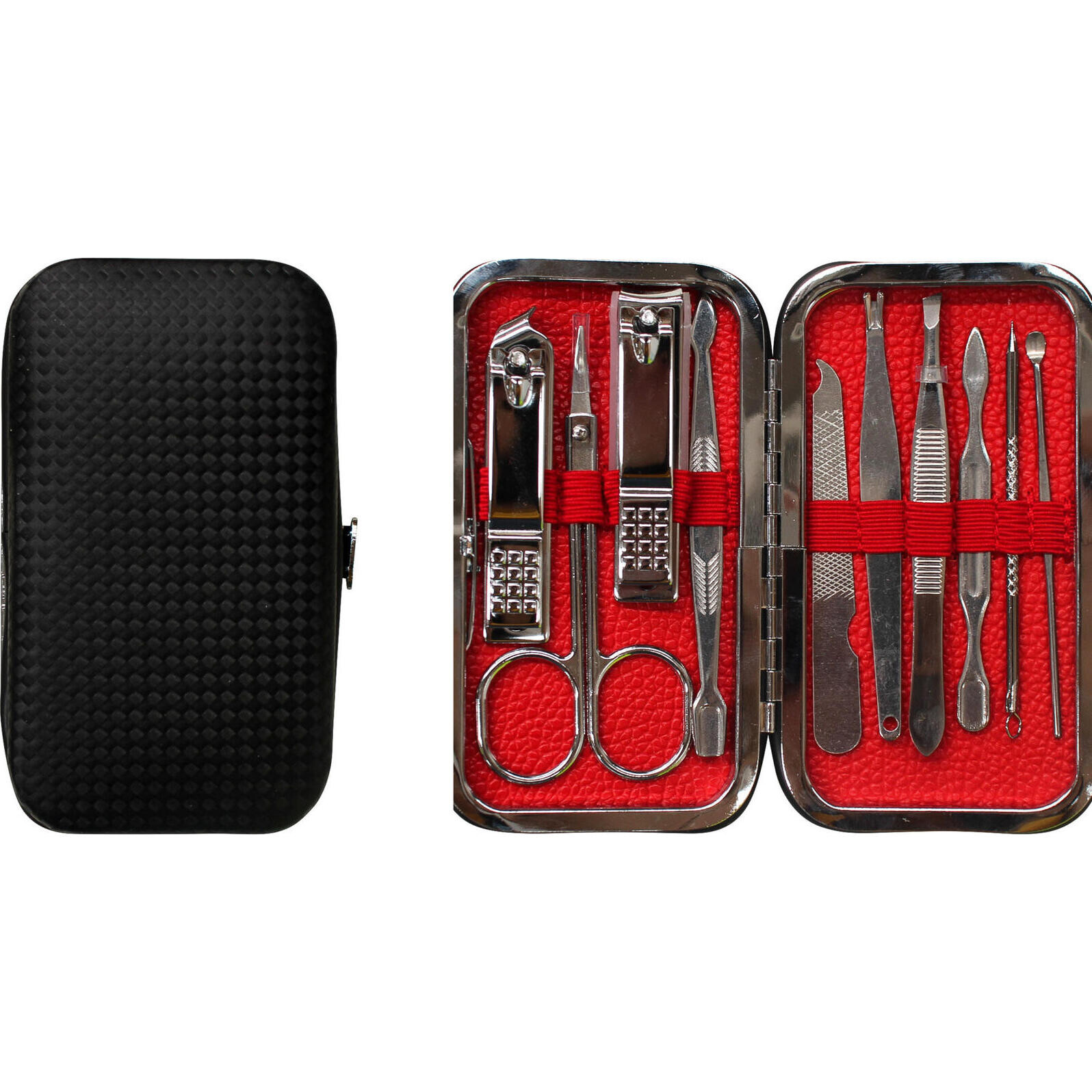 Manicure Set Black Zip