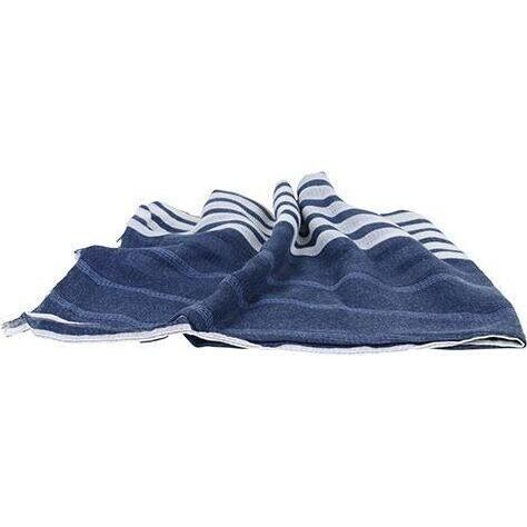 Scarf Navy Double Stripe