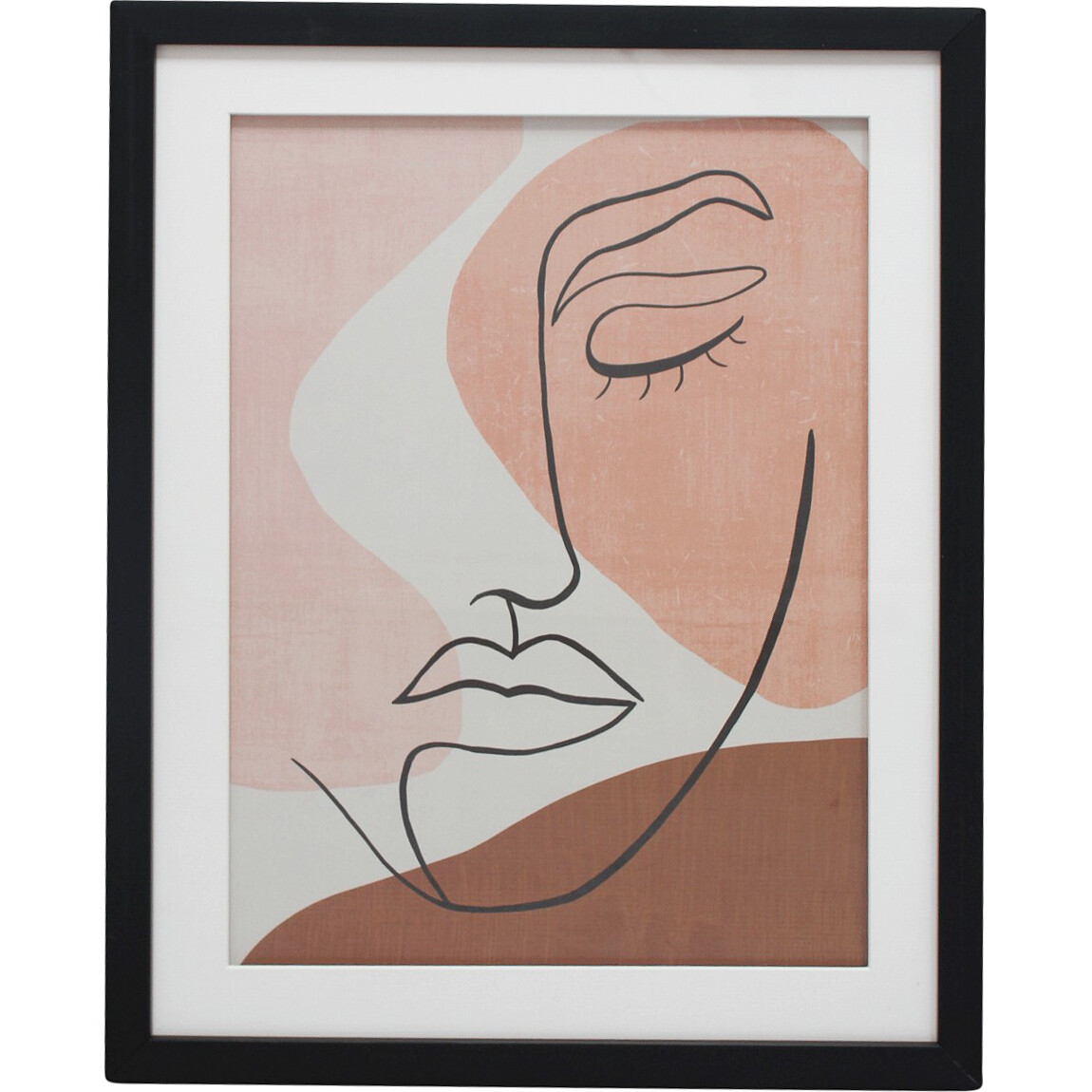 Framed Print Facial Lines