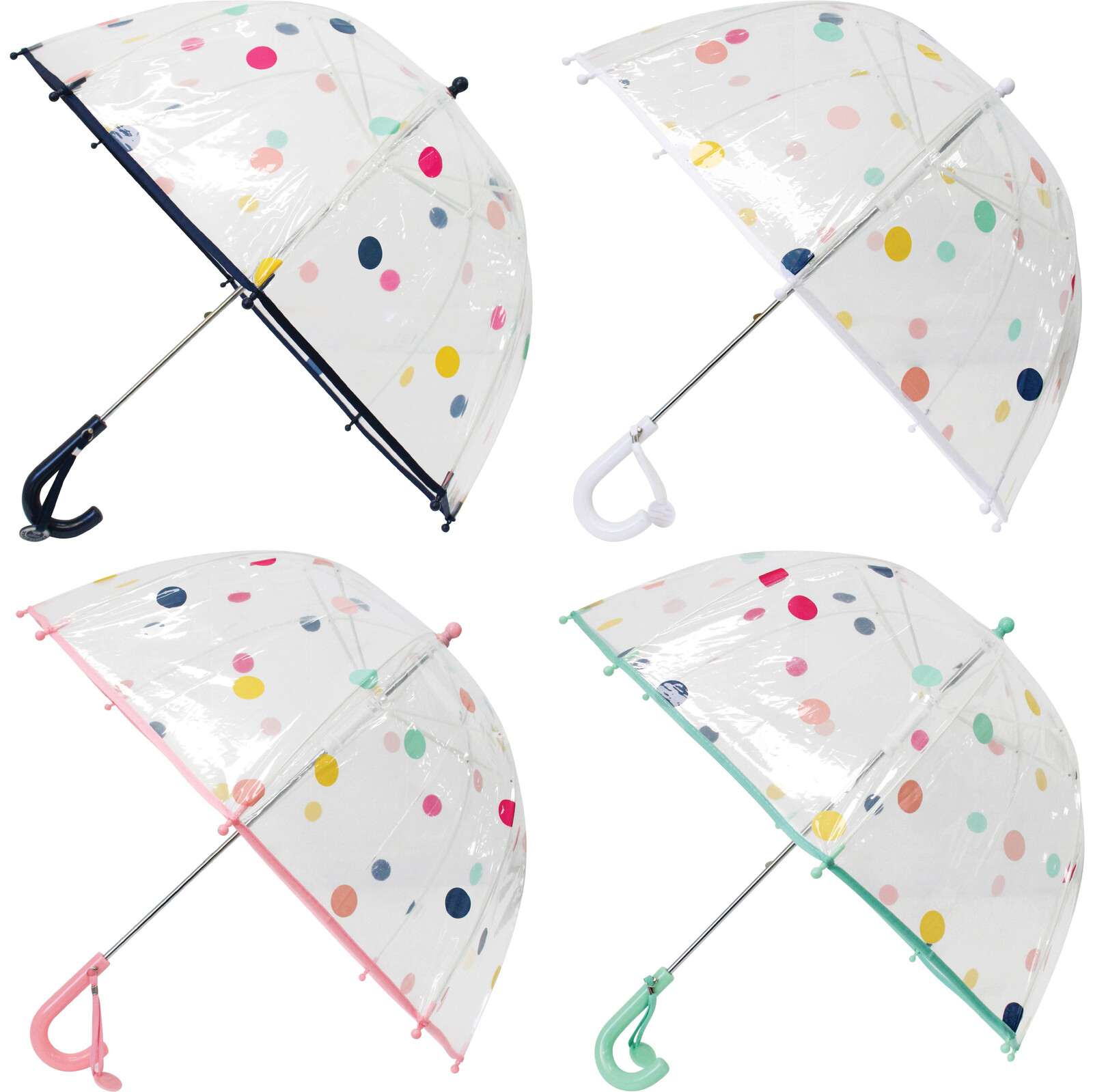 Kids Umbrella Pastel Dots Mix