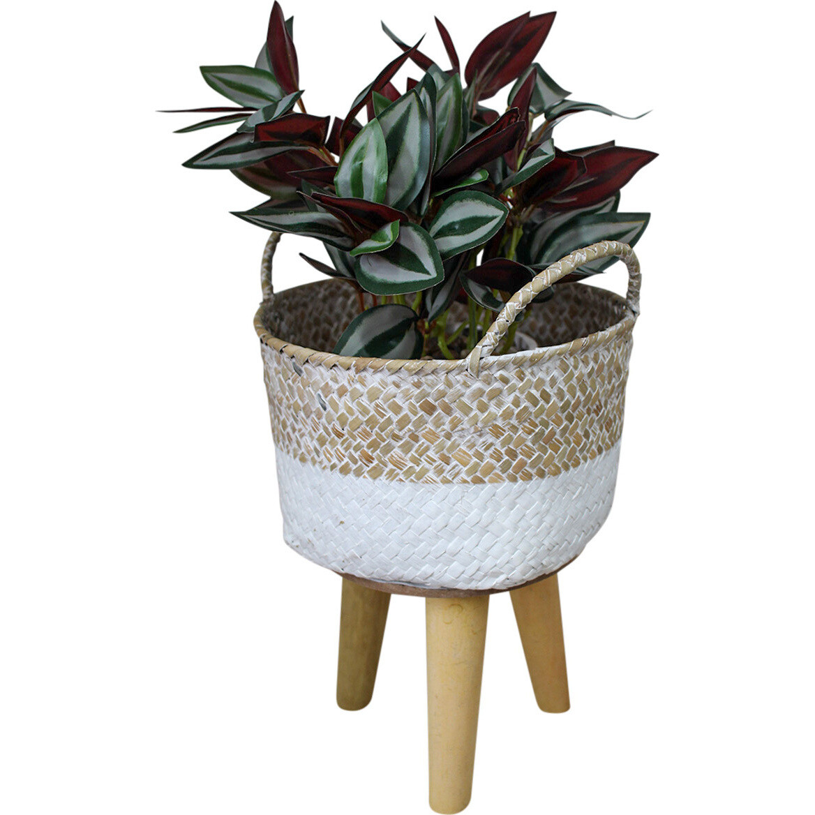 Woven Planter Sml White