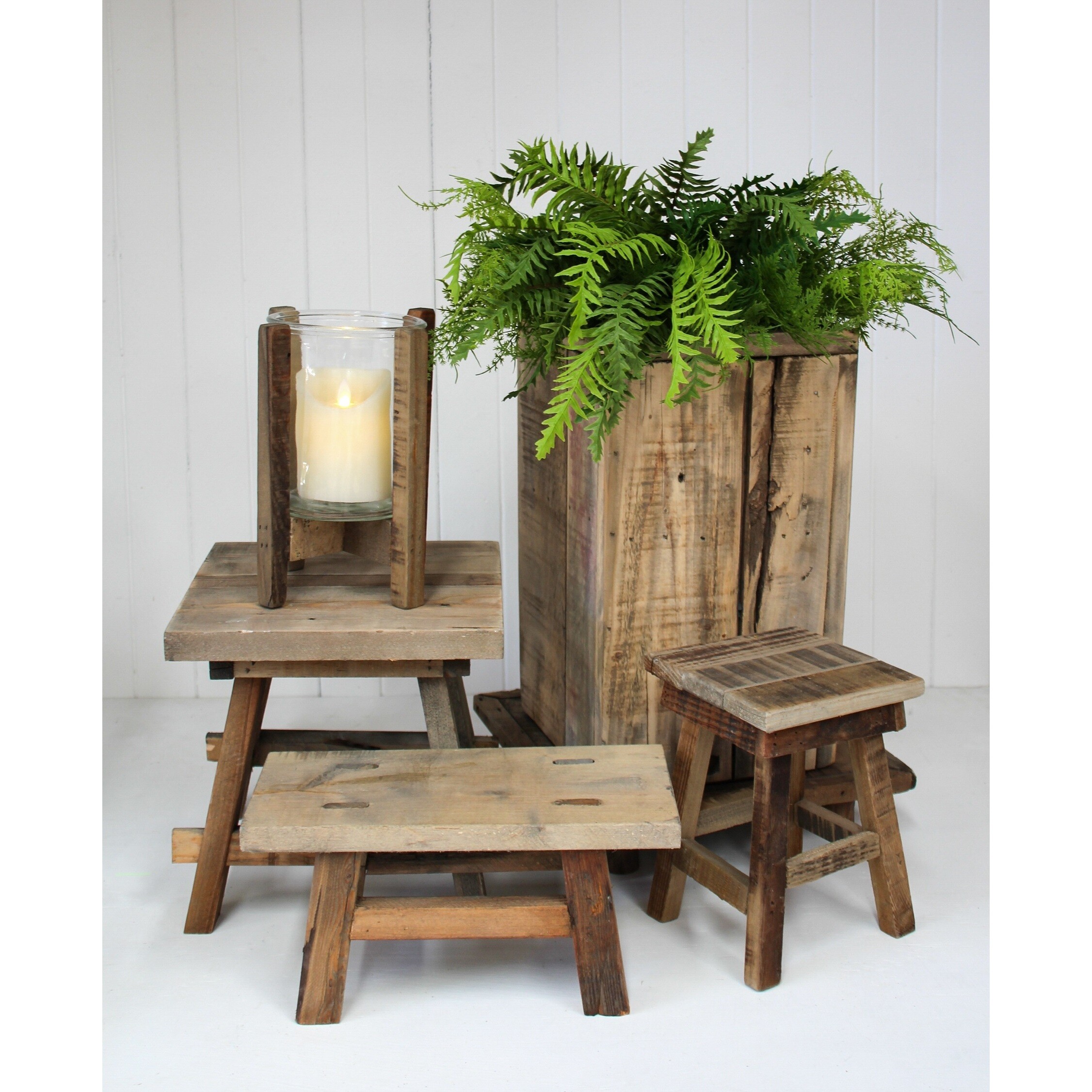 Plant Holder Wooden Tall