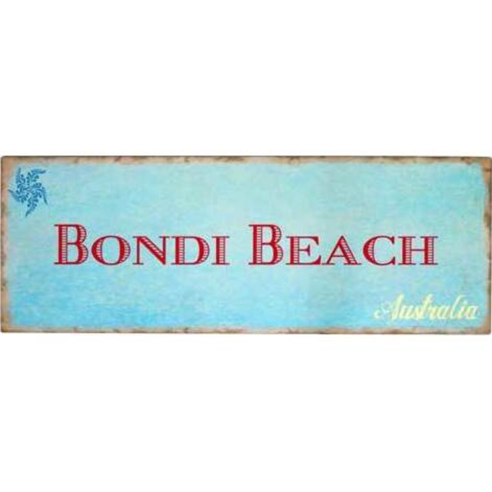 Tin Sign Bondi Beach