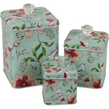 Tins Line Flowers S/3