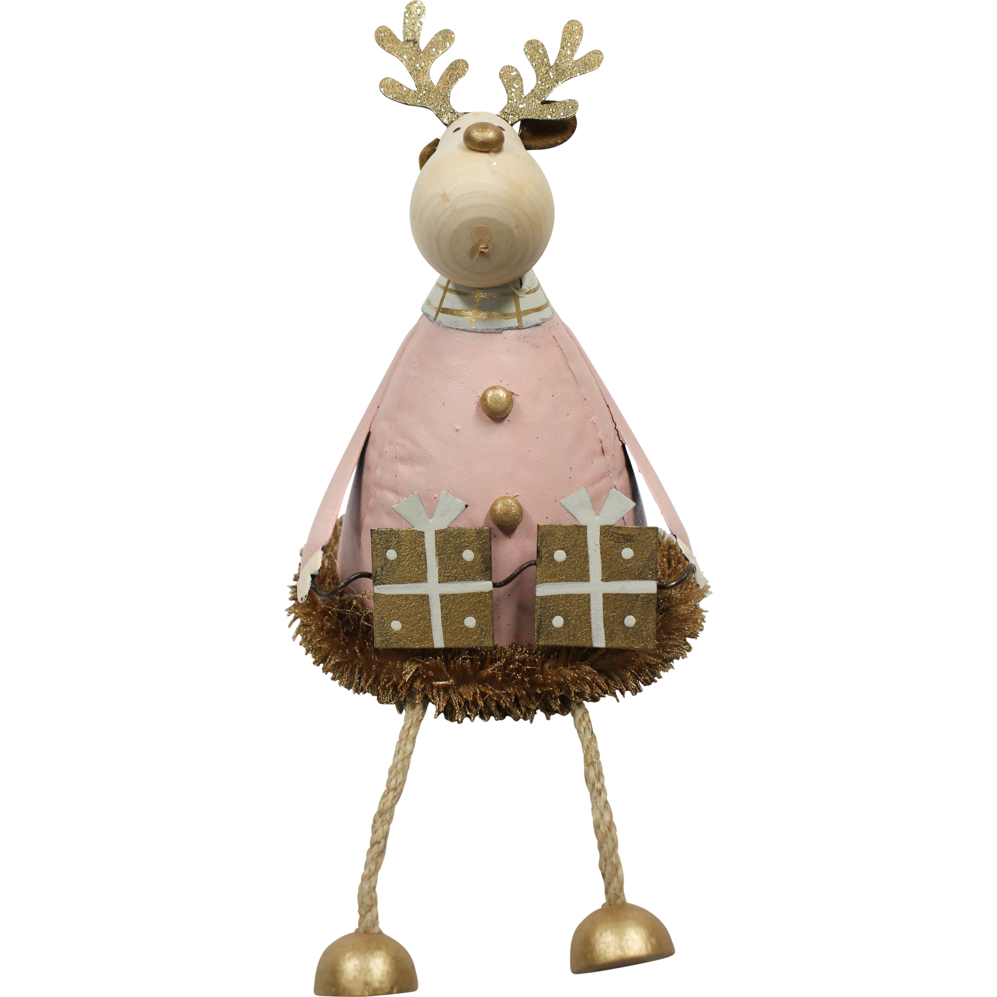 Shelf Reindeer Presents Pink