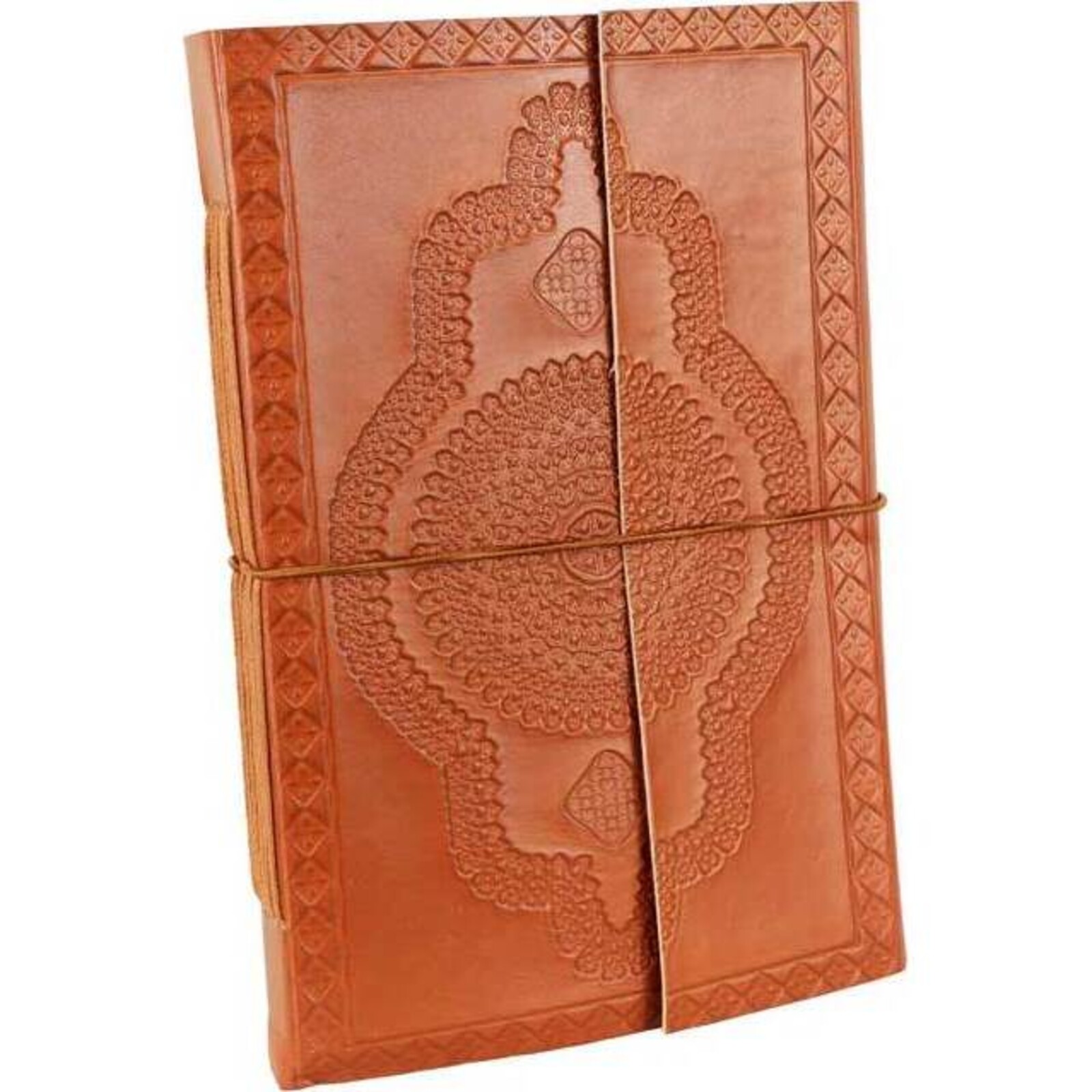Leather Notebook Fold Long Medallion Large
