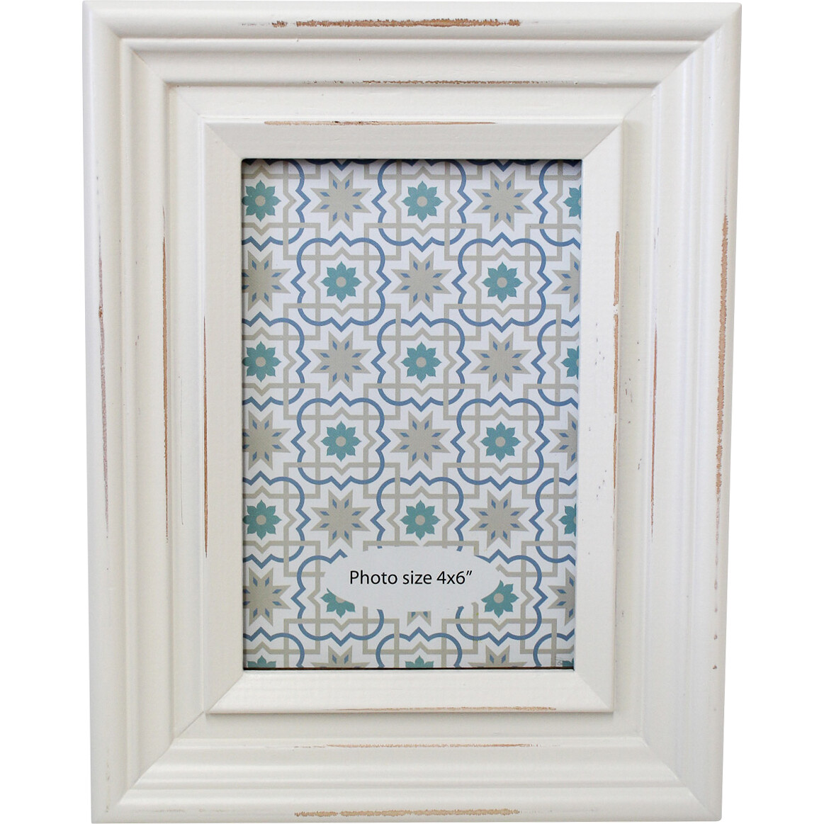 Frame White Vintage 4x6