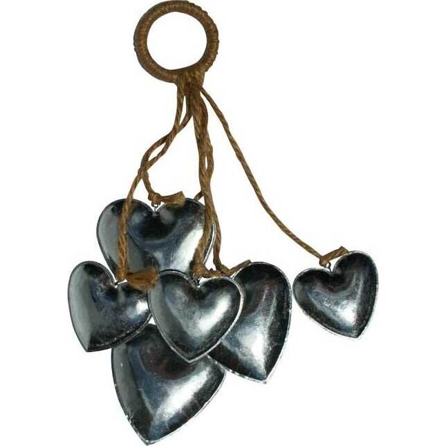 Hanging Hearts Metal Multi