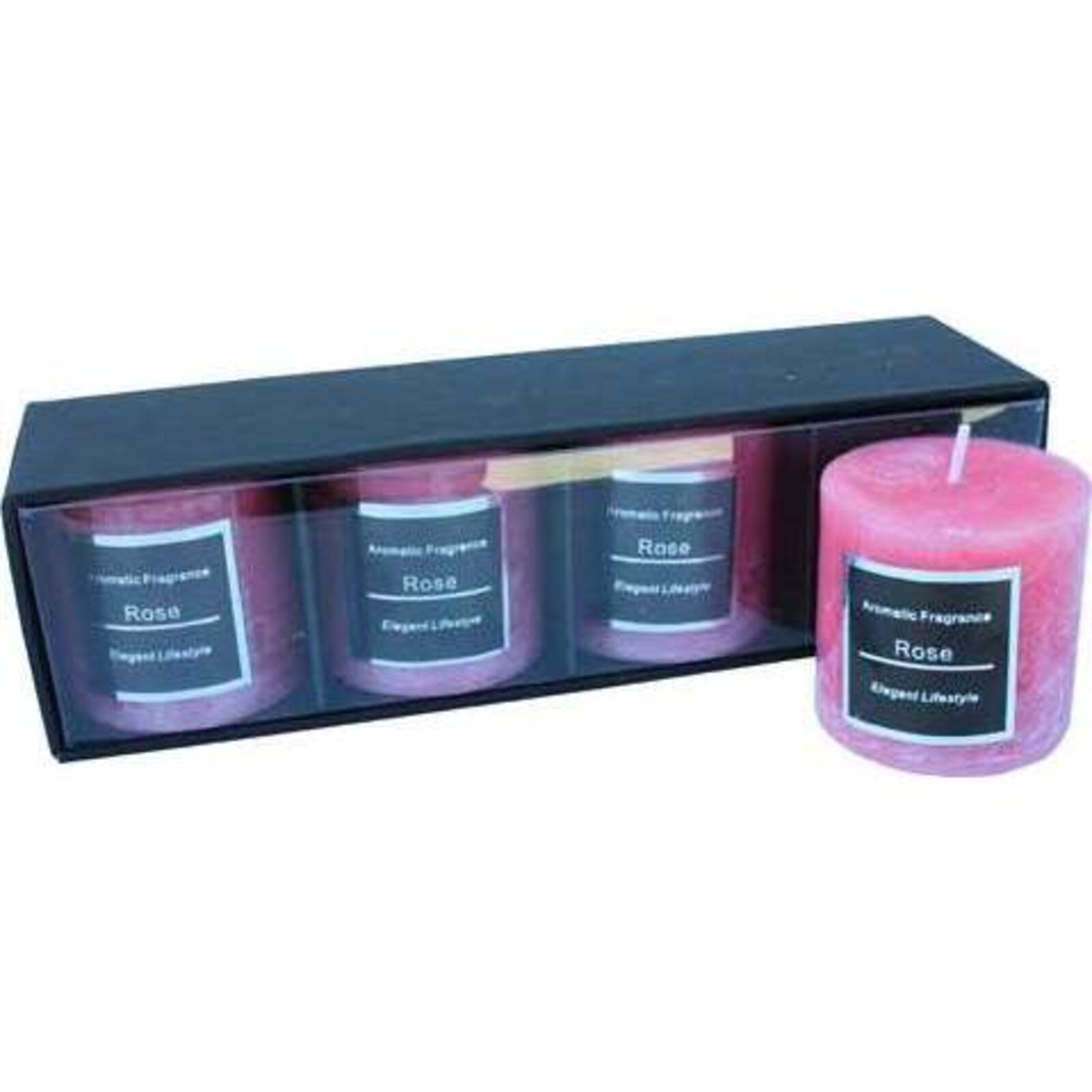 Aromatic Candle 4pc- Rose