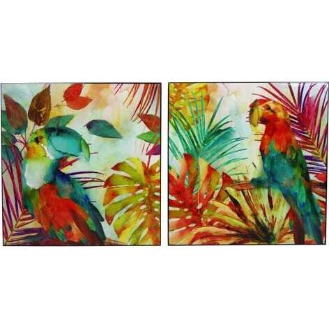 Lacquer Print Jungle Birds Print S/2