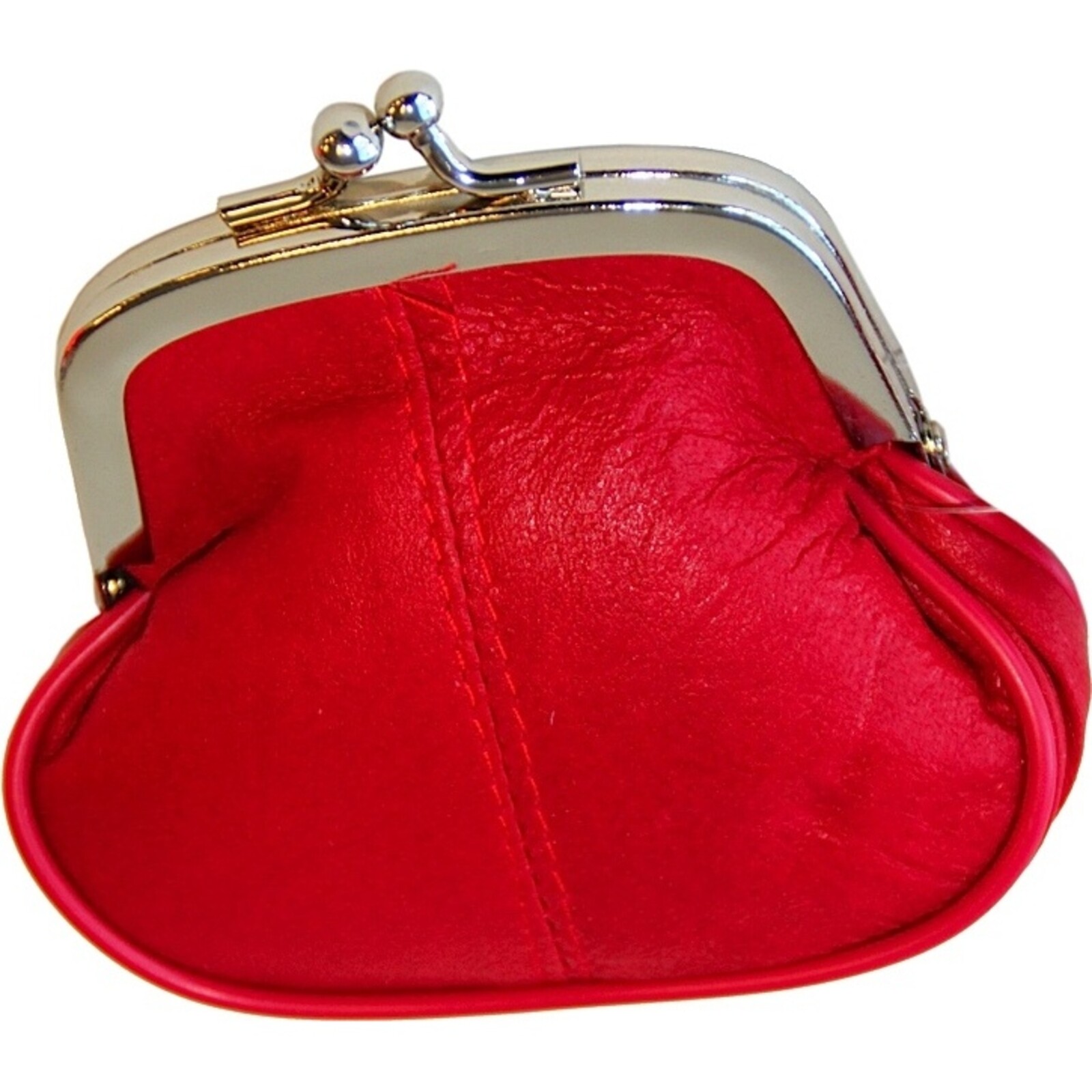 Leather Fiddle Purse - Rich Red