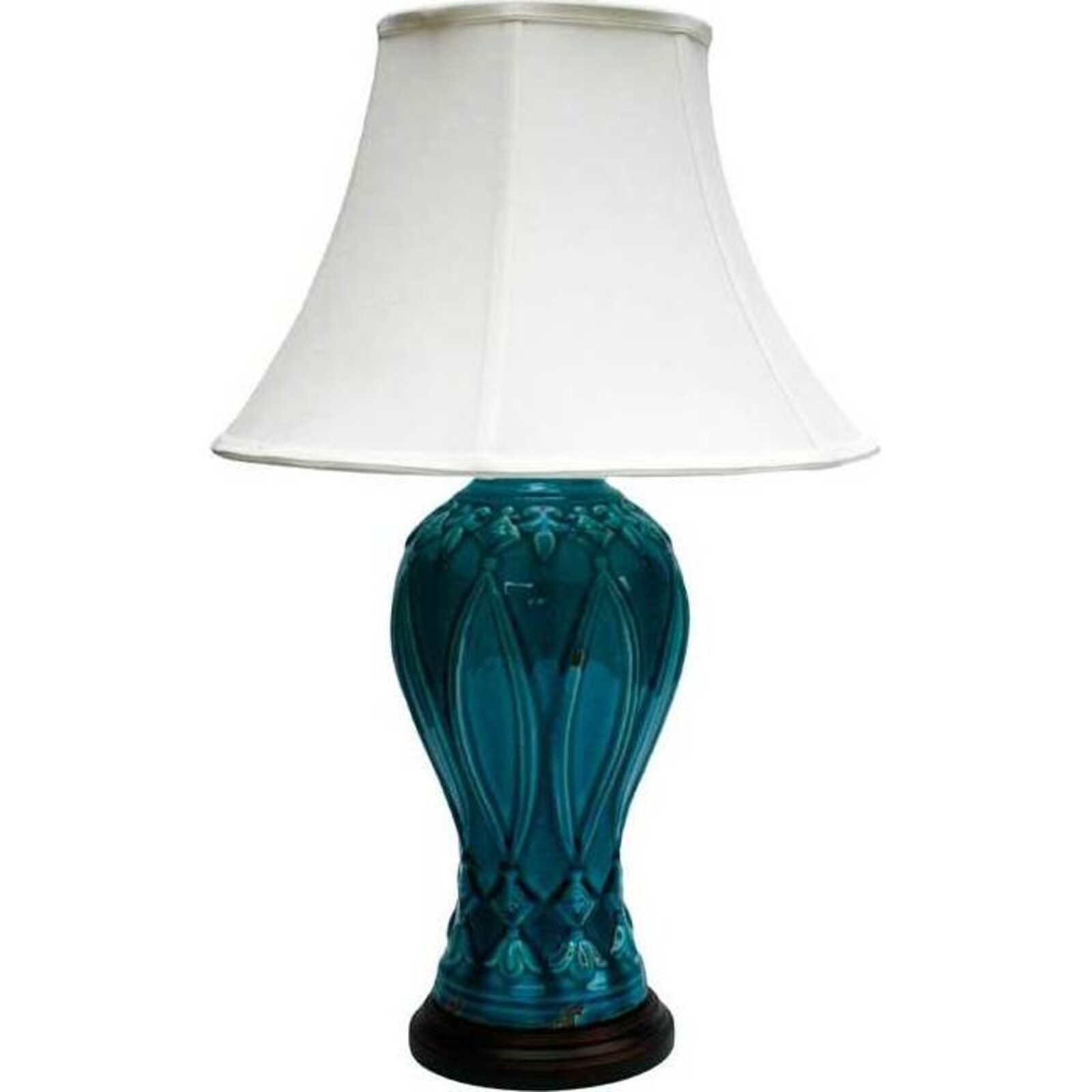 Table Lamp Crackle Turquoise
