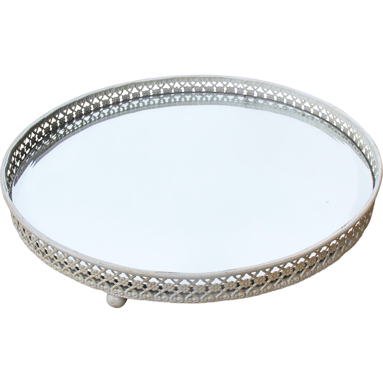 Mirror Tray Canto Sml A/White