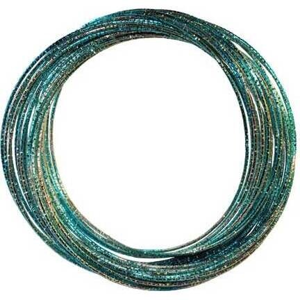 Multi Twist Bangle - Aqua