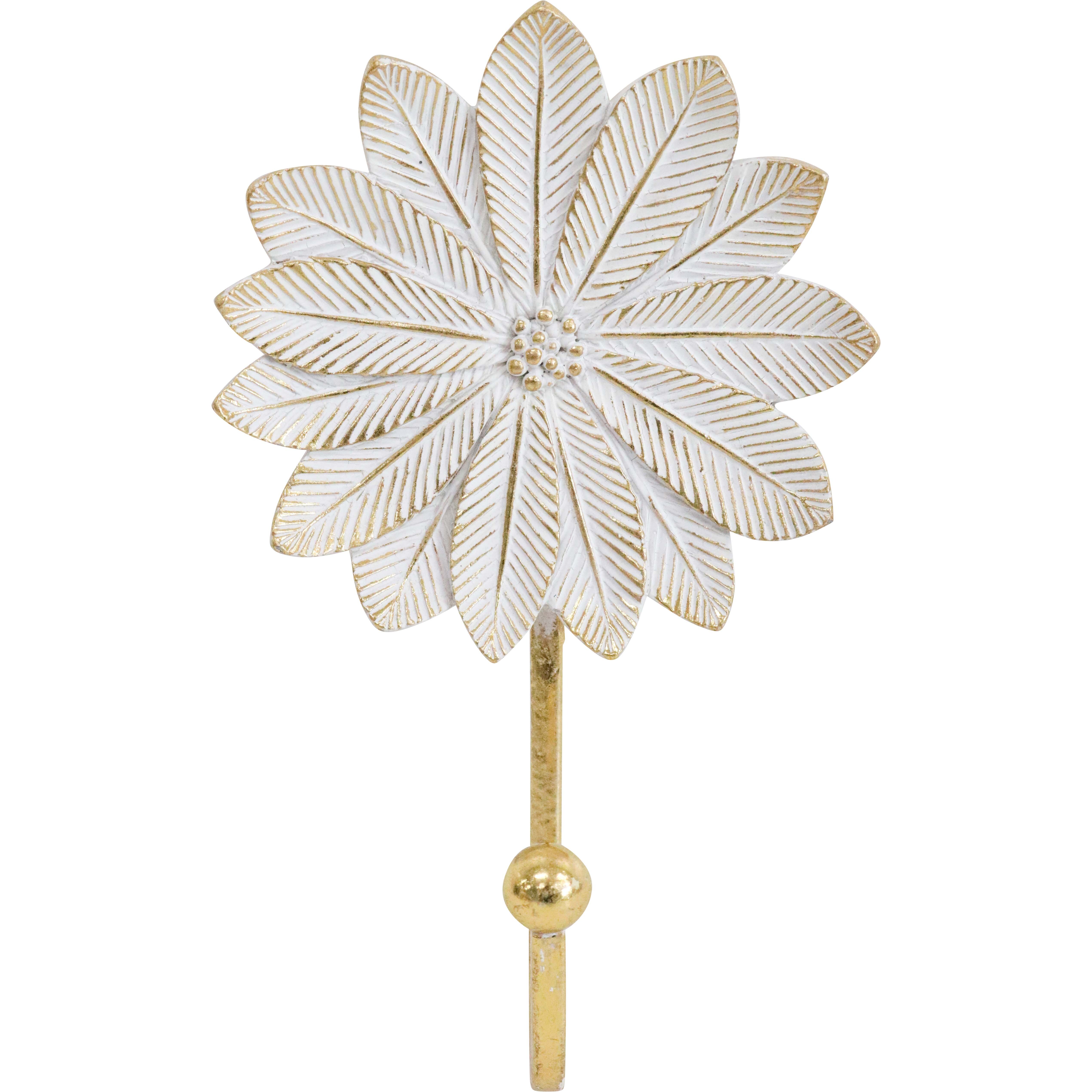 Palm Leaf Hook White