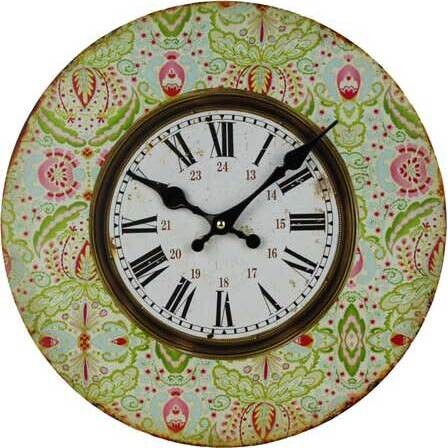 Clock Floral Edge