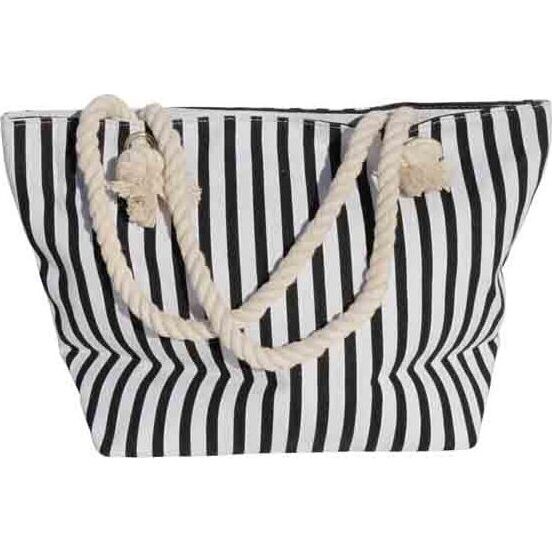 Canvas Bag -  Stripe Black