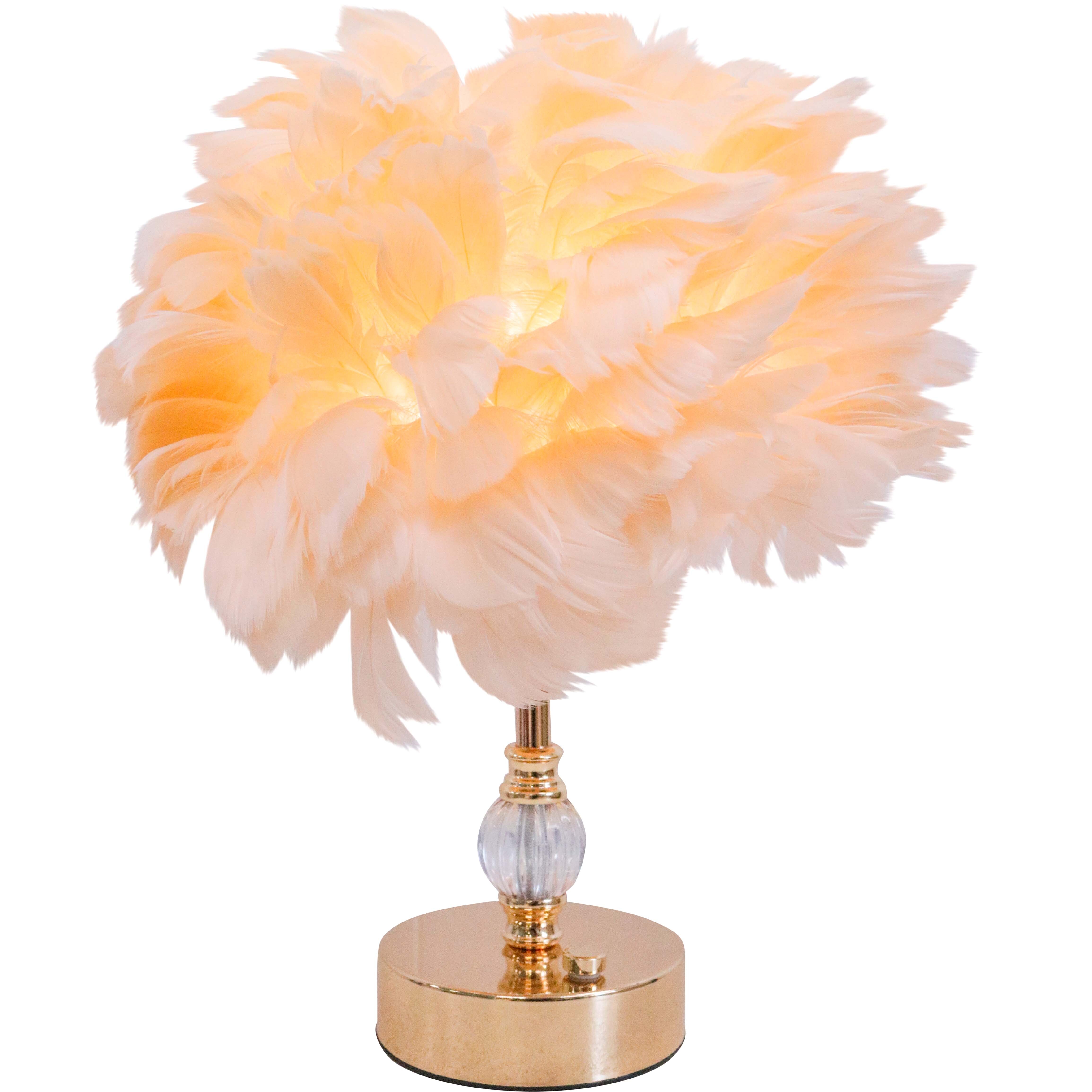 USB Lamp Feather Champagne