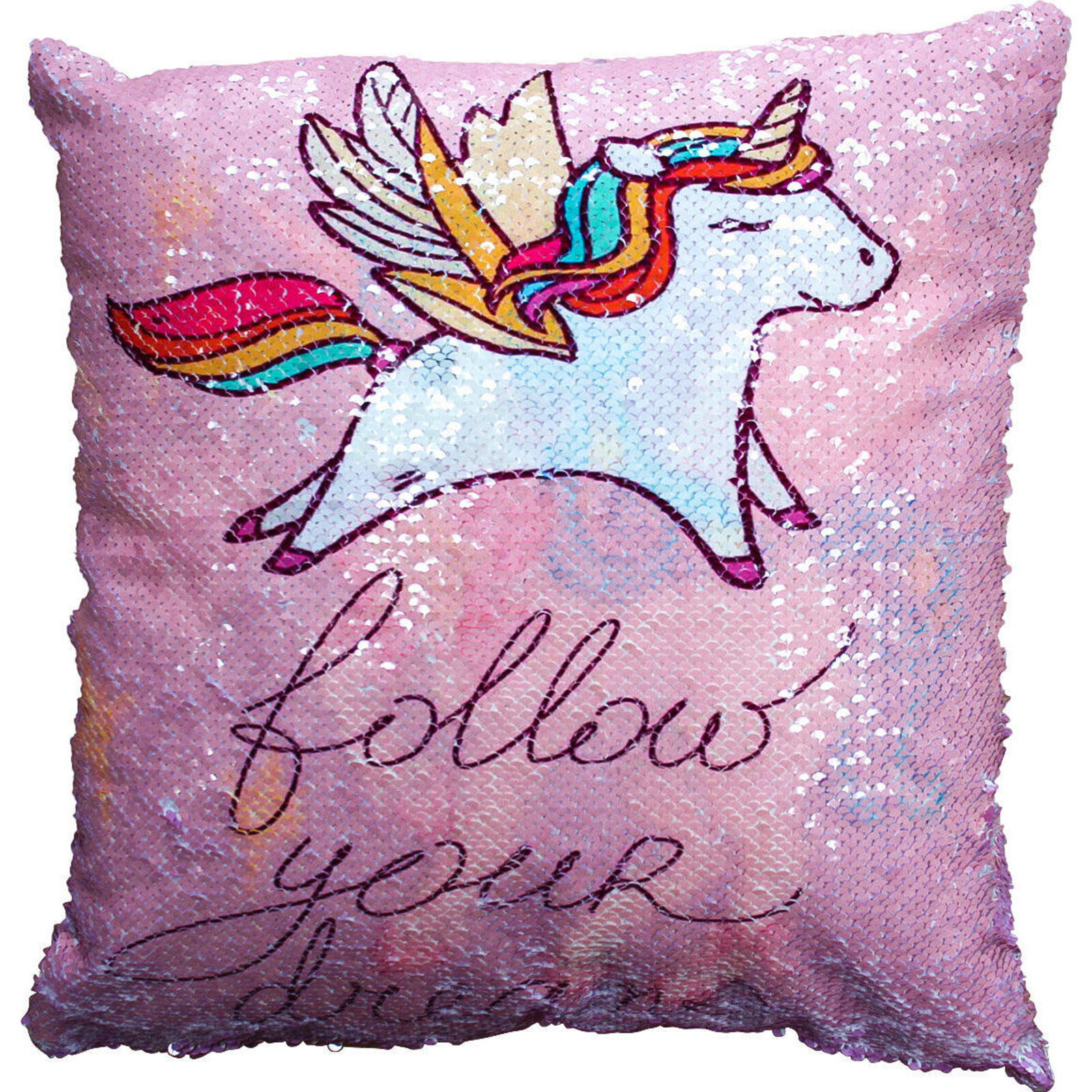 Cushion Sequin Unicorn