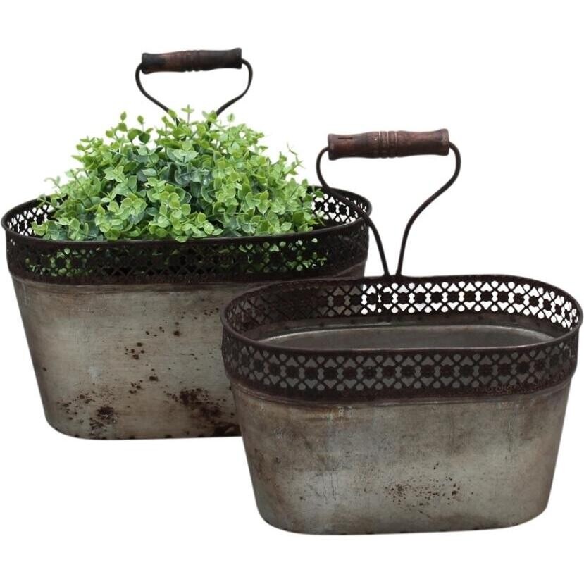 Wall Planter w/ Handle S/2