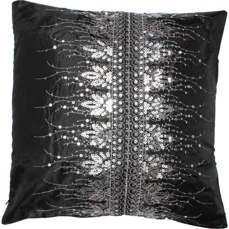 Cushion - Leaf Cascade Black