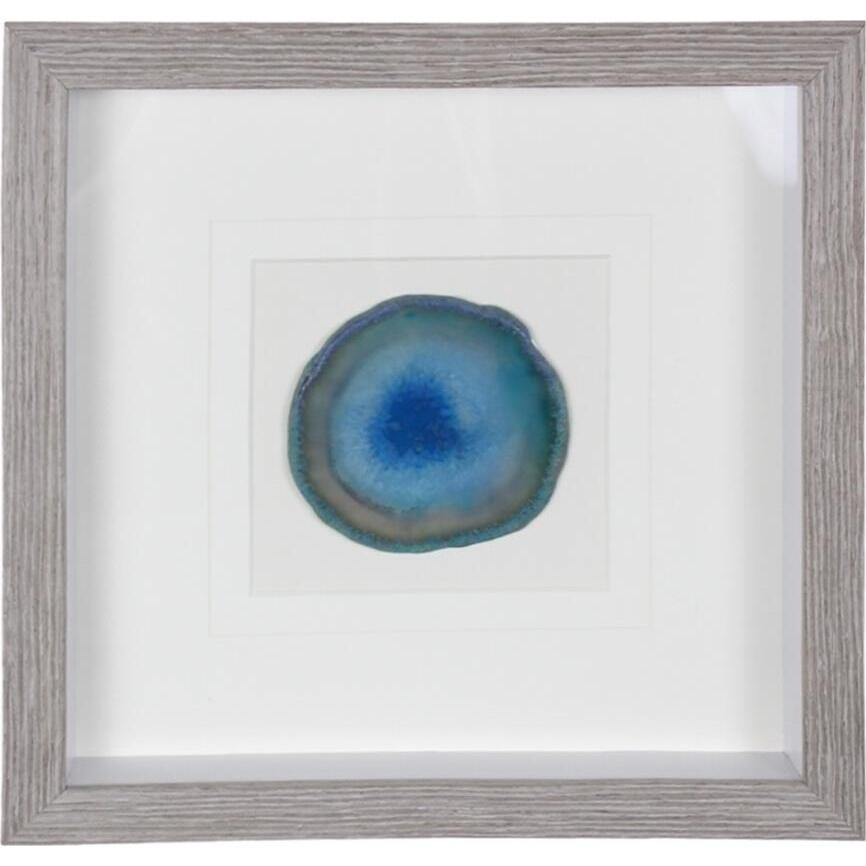 Framed Agnet Wall Art Teal